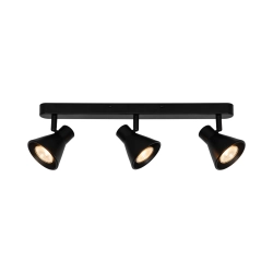 Czarna lampa sufitowa Eik - Nordlux - trzy klosze 45780103 - zdjęcie produktu